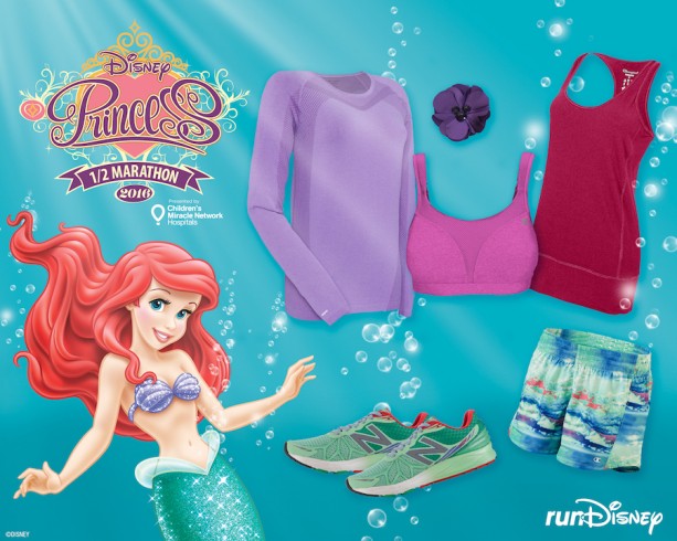 Ariel-Inspired Outfit from Champion and New Balance Perfect for the Disney Princess Half Marathon Weekend