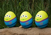 Toy Story's Green Aliens in the Disney Character Egg Hunt at Hong Kong Disneyland