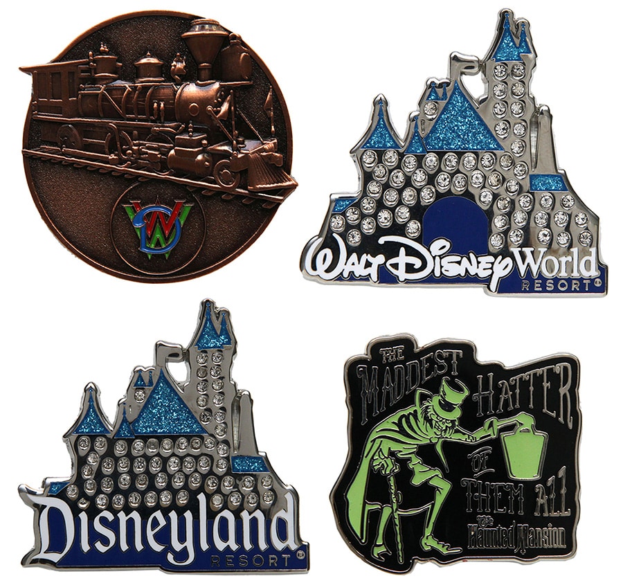 Disneyland Resort Diamond Celebration, Walt Disney World Railroad and the Hatbox Box Ghost Pins at Disneyland park