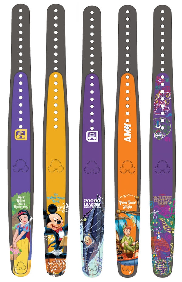 New MagicBand on Demand Artwork Inspired by Magic Kingdom Park Attractions