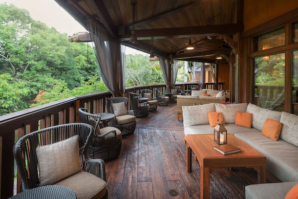 The Porch of Nomad Lounge at Disney's Animal Kingdom