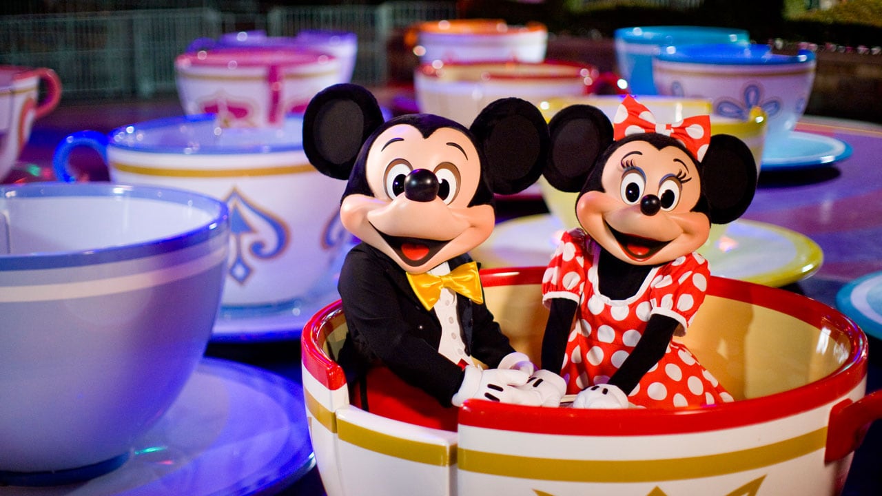 Mickey and Minnie Mouse at the Disneyland Resort