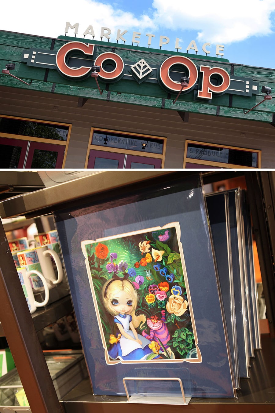Art by Jasmine Becket-Griffith at the Disney Springs Marketplace Co-op