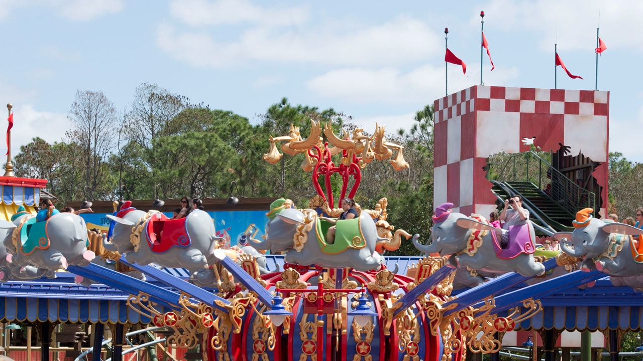 Dumbo the Flying Elephant attraction at Magic Kingdom