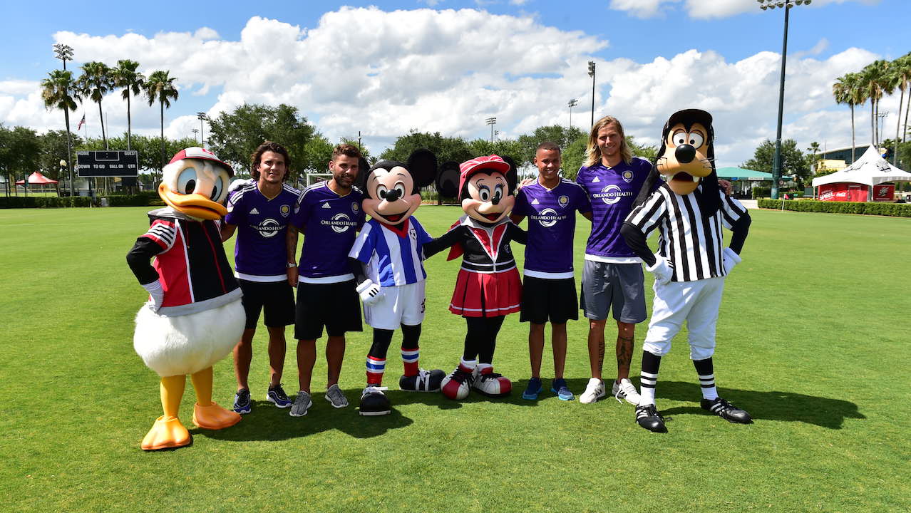 Orlando City Players Take on Mickey Mouse at ESPN Wide World of Sports Complex