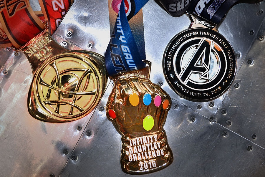 Mighty Collection of Medals Assemble for Super Heroes Half Marathon Weekend at Disneyland Resort