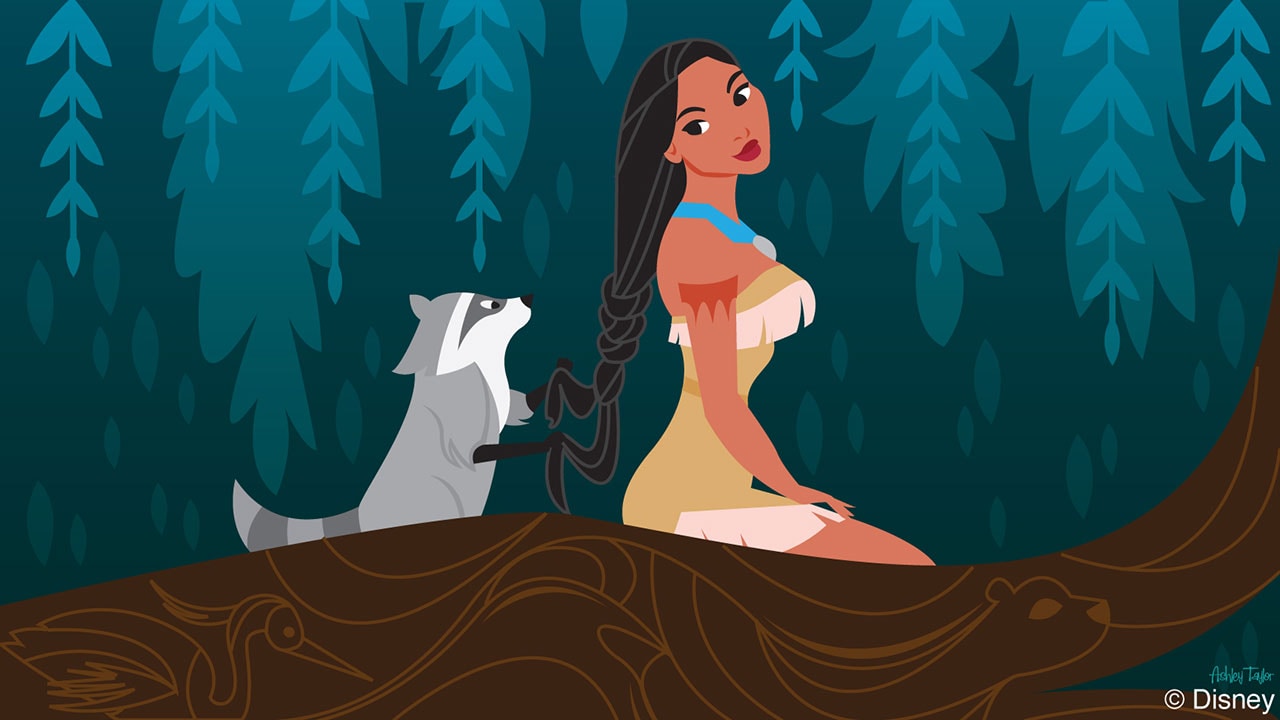 Disney Doodle: Pocahontas & Meeko Explore Disney’s Animal Kingdom