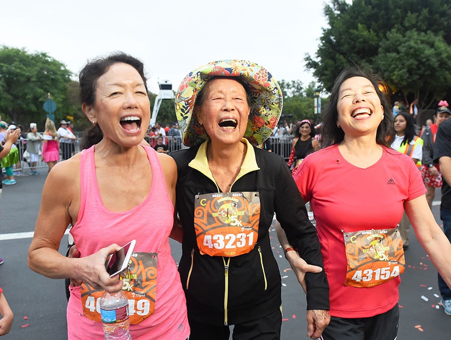 At Nearly 90 Years Old, Ellen Lem Finishes Disneyland 5K During Disneyland Half Marathon Weekend