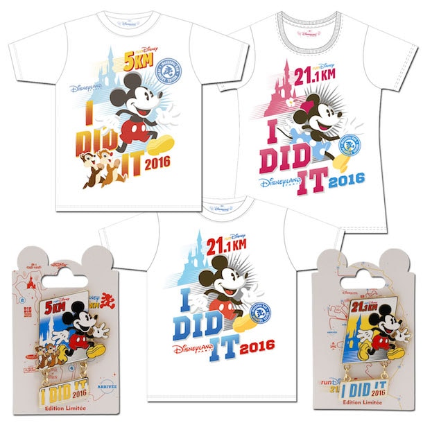 Merchandise for Inaugural Disneyland Paris – Val d’Europe Half Marathon Weekend