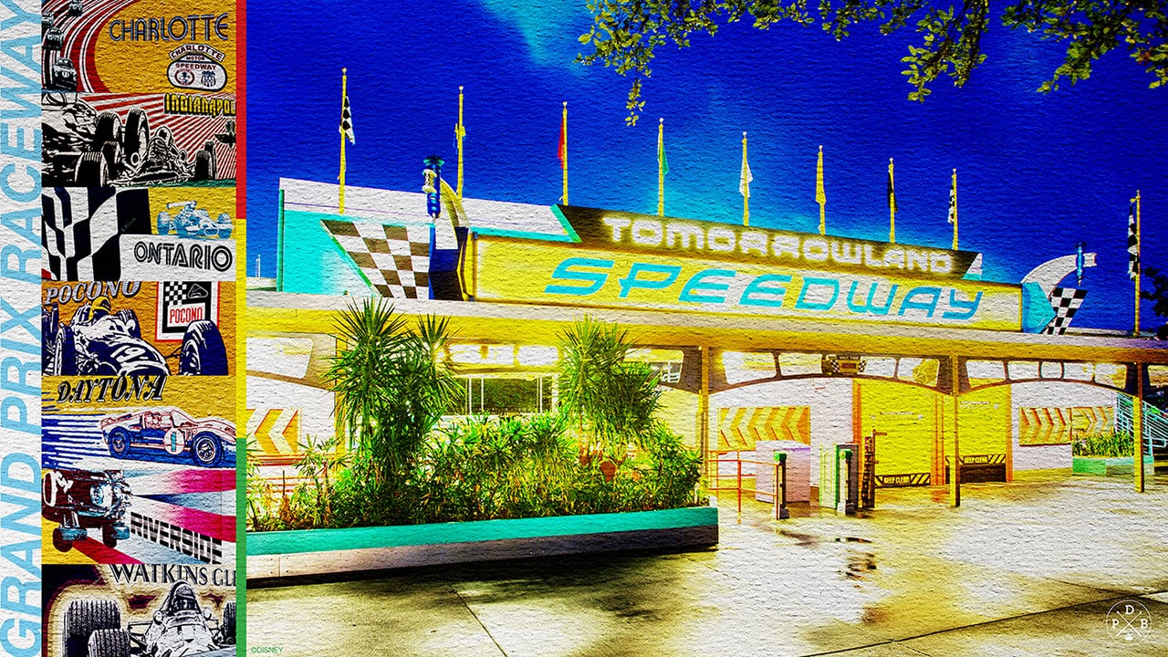 45th Anniversary Wallpaper: Tomorrowland Speedway - Desktop