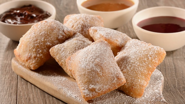 Beignets from Sassagoula Floatworks and Food Factory at Disney’s Port Orleans Resort