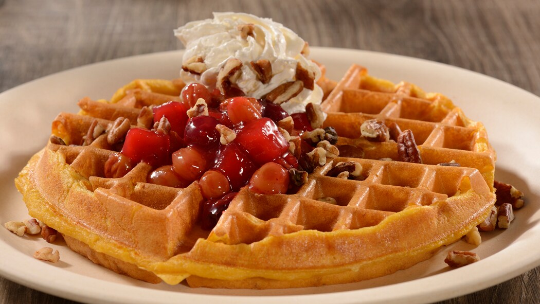 Jumbo Sweet Potato Belgian Waffle from Sassagoula Floatworks and Food Factory at Disney’s Port Orleans Resort