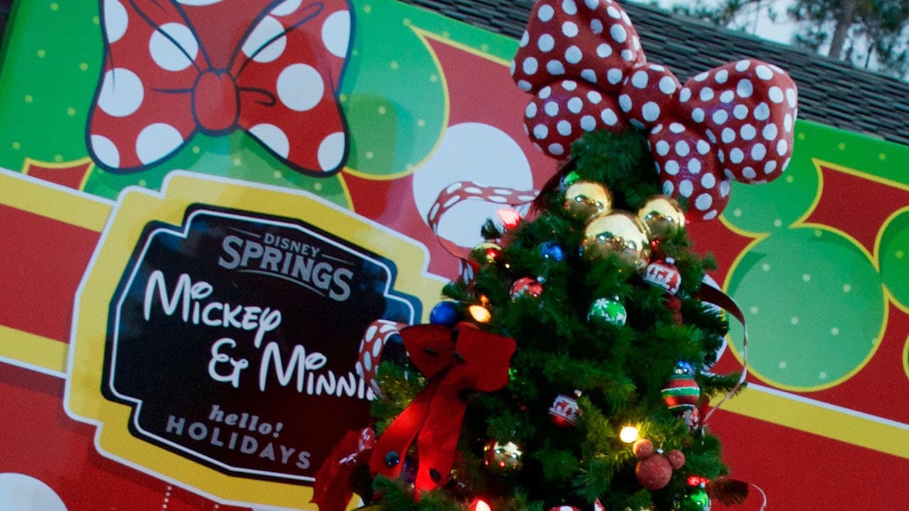 Mickey and Minnie Christmas Tree at Disney Springs