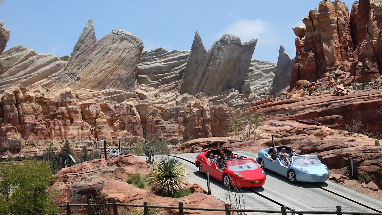 Radiator Springs Racers on a sunny day