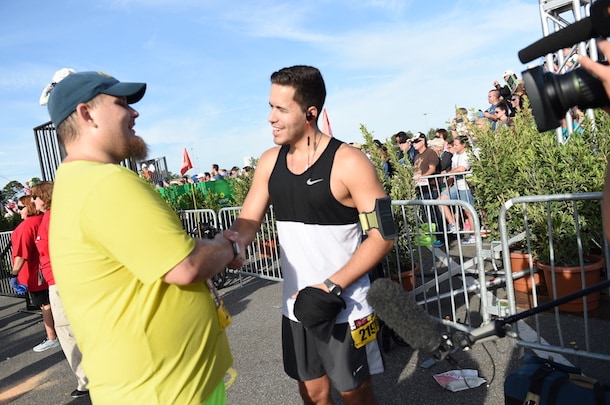 Blind Runner Conquers the Lumiere’s Two Course Challenge during the Disney Wine & Dine Half Marathon Weekend