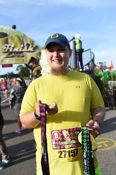 Blind Runner Conquers the Lumiere’s Two Course Challenge during the Disney Wine & Dine Half Marathon Weekend