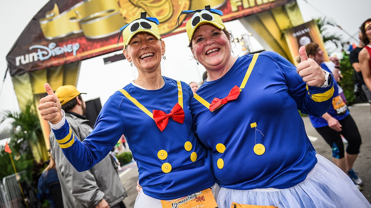 Celebrate 20 Years of runDisney Walt Disney World Half Marathon with Donald Duck and Daisy Duck-Inspired Looks