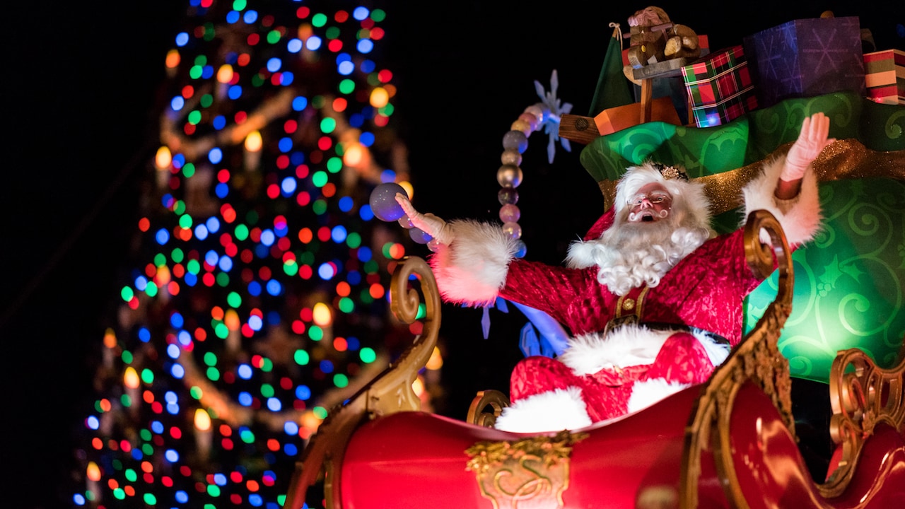 Santa Brings in Cheer at Magic Kingdom Park