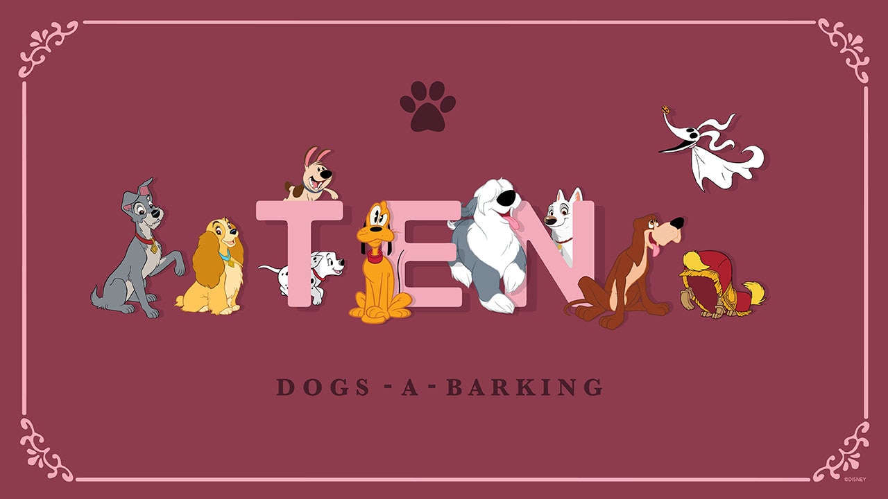 Holiday Countdown: Ten Disney Dogs-A-Barking
