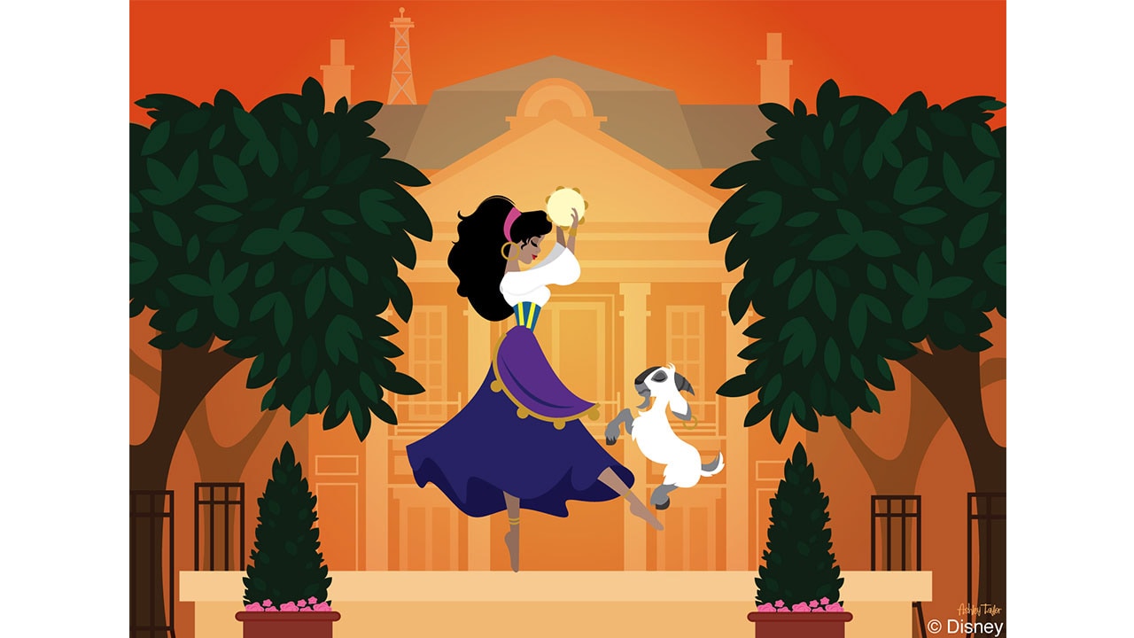 Disney Doodle: Esmeralda Dances Through Epcot