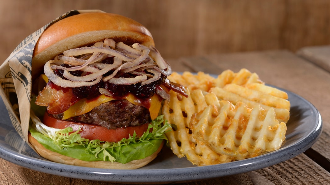 Bison Burger from Geyser Point Bar & Grill Opens at Disney’s Wilderness Lodge