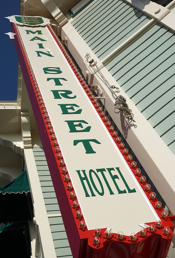 Main Street Hotel –– Inspired by Marceline, Missouri, Main Street, U.S.A. is an idyllic turn of the century street with shops, restaurants, and charming details to bring the street to life