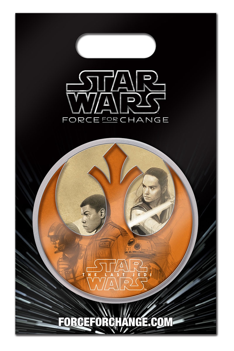 DISNEY UNICEF STAR WARS THE LAST JEDI FORCE FOR CHANGE LIMITED RELEASE PIN