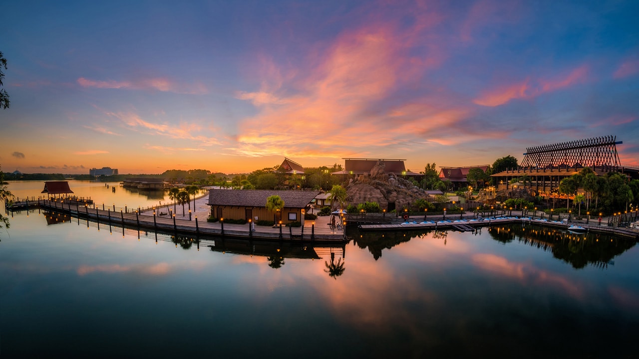 The Sun Rises on Disney's Polynesian Village Resort