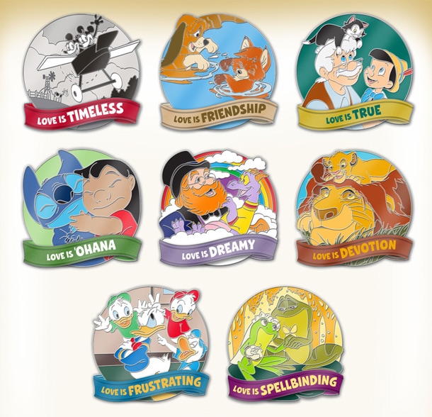 Love-Themed Disney Pin Celebration Coming to Epcot this August
