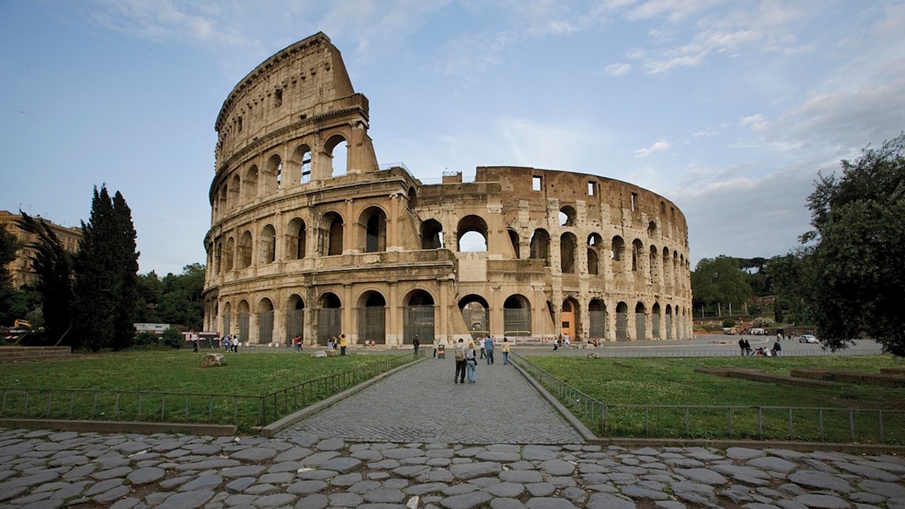 Rome’s Colosseum from the outside on Adventures by Disney Italy vacation