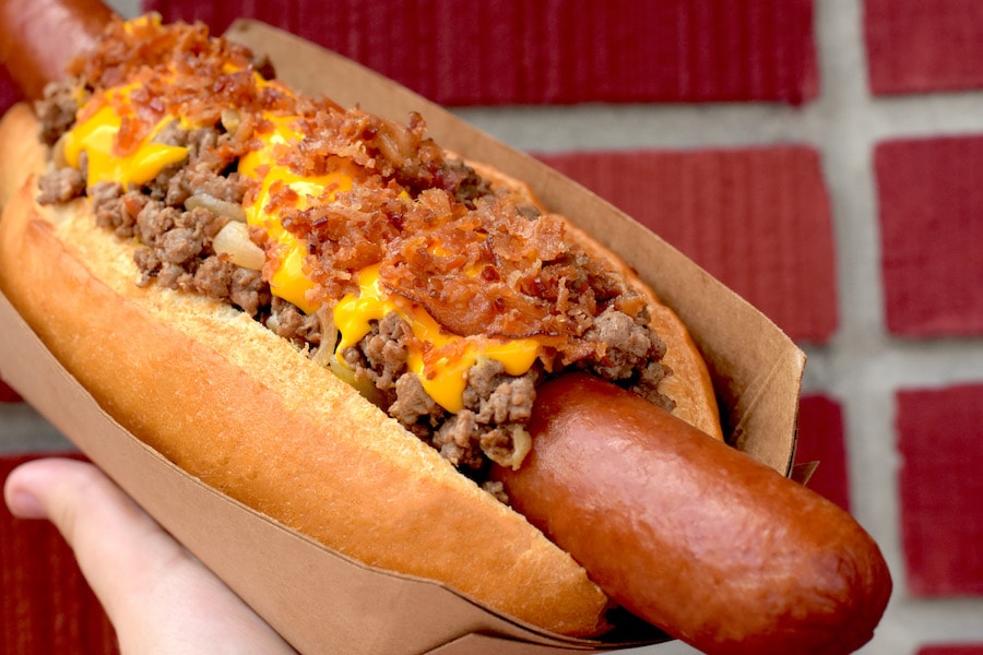 Cheeseburger Hotdog from Casey’s Corner at Magic Kingdom Park