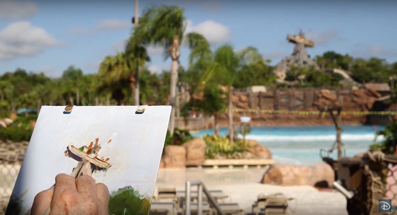Watch As Disney Artist Will Gay Paints Miss Tilly at Disney’s Typhoon Lagoon