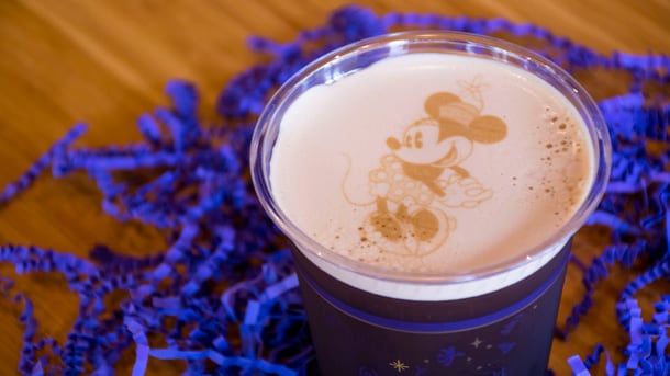 Disney-character inspired coffee art