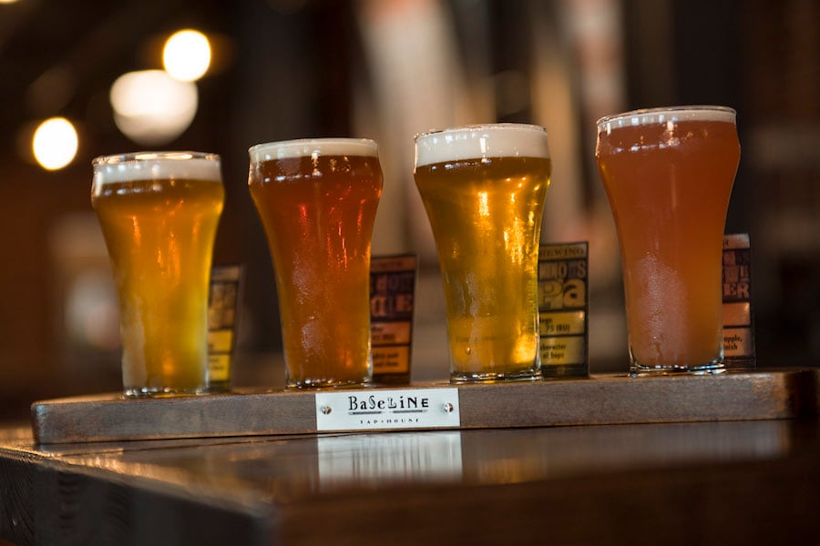 Customizable Beer Flights at BaseLine Tap House