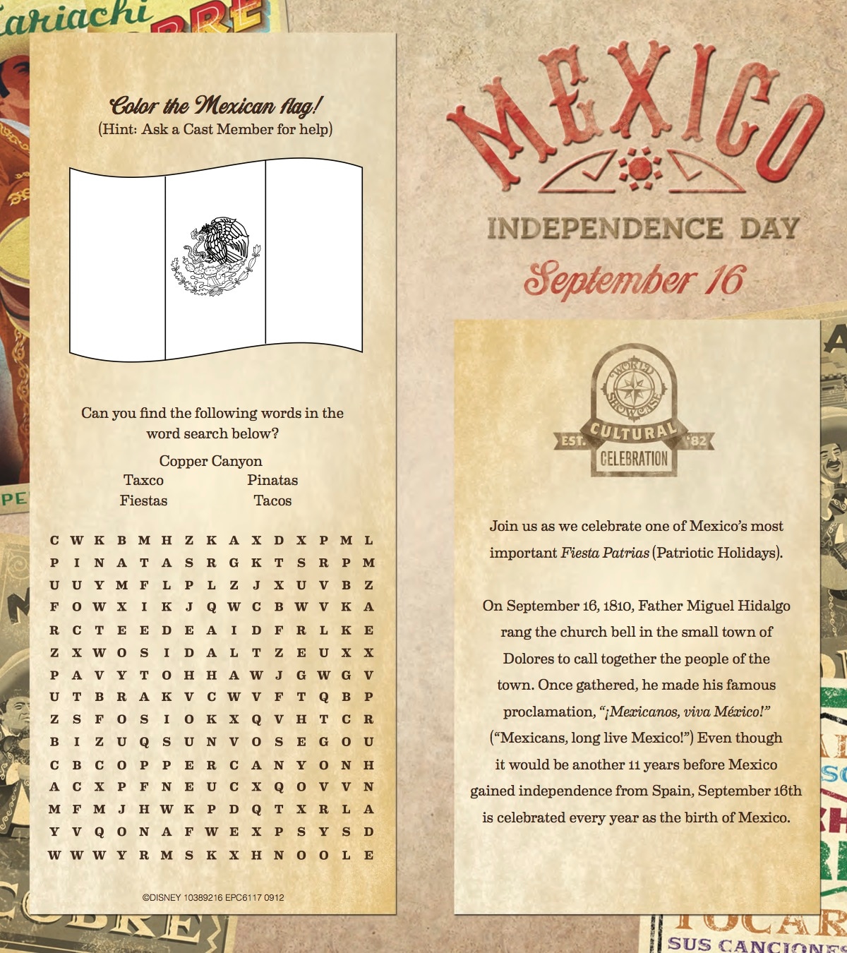 Cultural Celebration Mexico Brochure