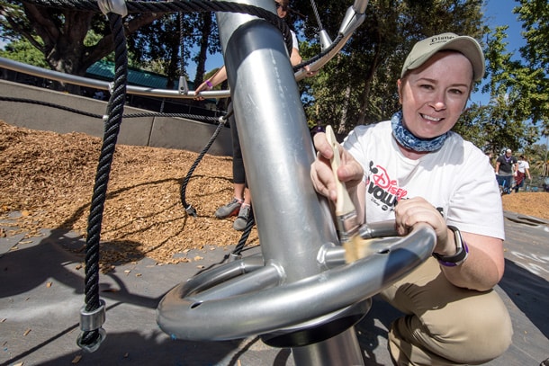 Disney VoluntEARS build KaBOOM! Playground at Willow Park