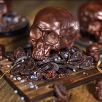 Chocolate Caramel Skulls at The Ganachery