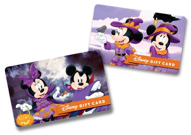 Mickey and Minnie Halloween Gift Card