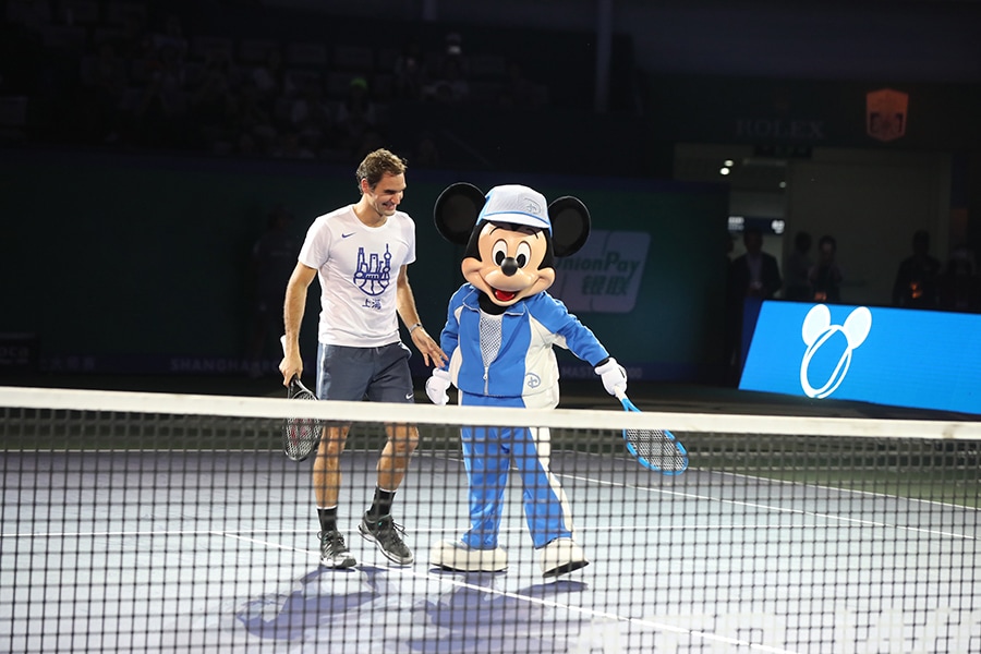 Mickey and Goofy Take on Tennis Stars at Shanghai Rolex Masters Family Day