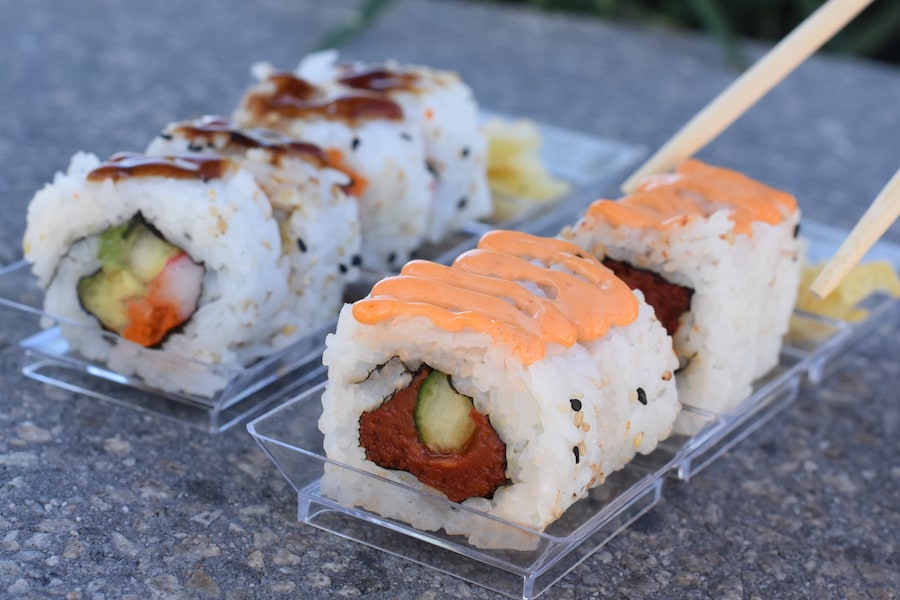 Sushi at Cool Ship at Magic Kingdom Park