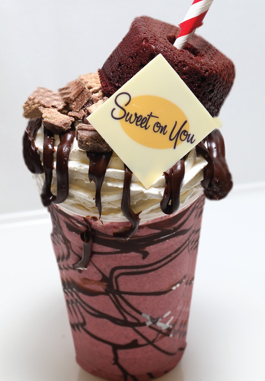 At Sweet on You aboard the Disney Fantasy, our chefs had as much fun creating our decadent milkshakes as guests do eating them. It’s a good thing you have seven nights on a Disney Fantasy cruise because there are so many flavors you’ll want to try. 