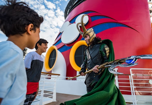 Loki Makes His Debut at Marvel Day at Sea