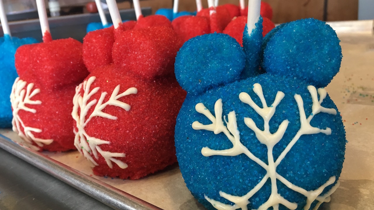 Mickey Snowflake Ornament Candy Apple