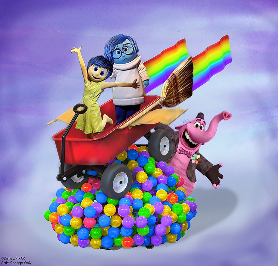 New 'Inside Out' Story Element Coming to Pixar Play Parade at Disneyland Park