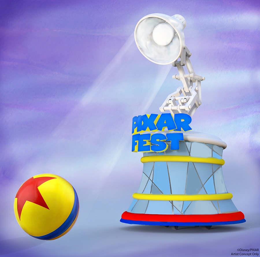 Pixar Lamp and Ball Coming to Pixar Play Parade at Disneyland Park