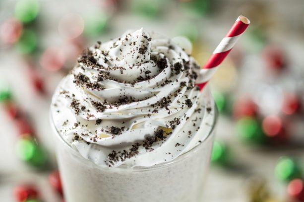Peppermint Cookies and Cream Shake at D-Luxe Burger in Disney Springs