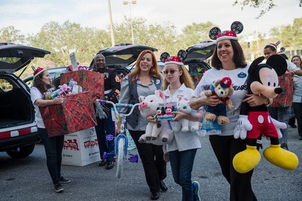 Walt Disney World Cast Members Go To Infinity and Beyond for Toys for Tots