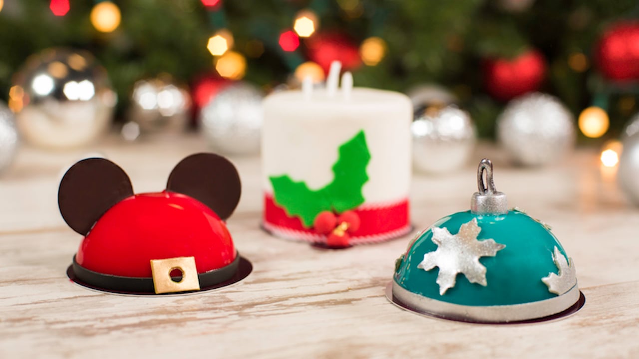 Holiday Mini-Dome Cakes at Amorette’s Patisserie at Disney Springs