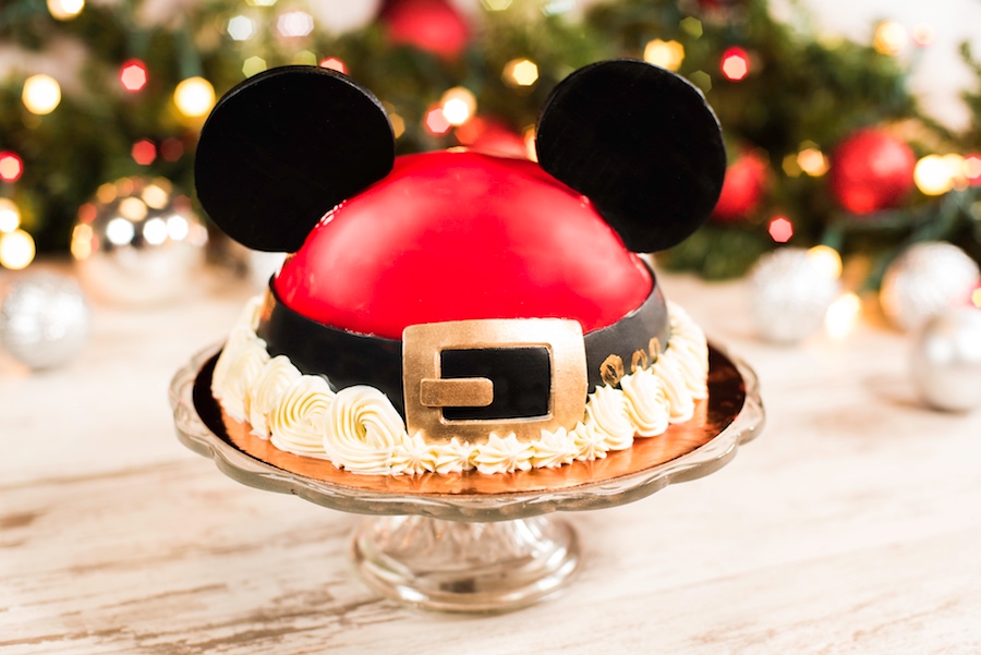 Santa Mickey Dome Cake at Amorette’s Patisserie at Disney Springs