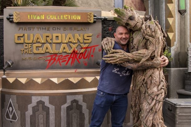 Dave Bautista Visits Disney California Adventure Park